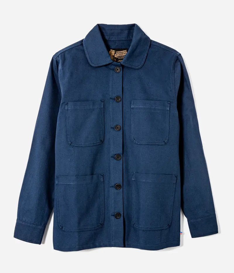 La veste «L'Ouvrière» canvas marine