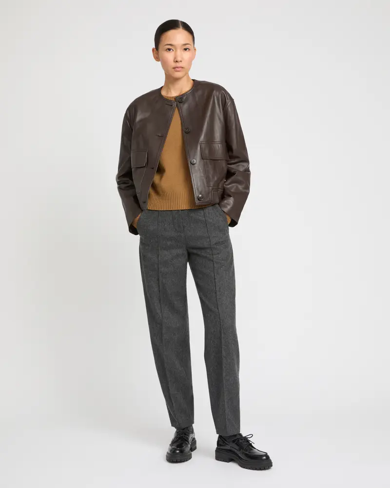 Lamb leather jacket