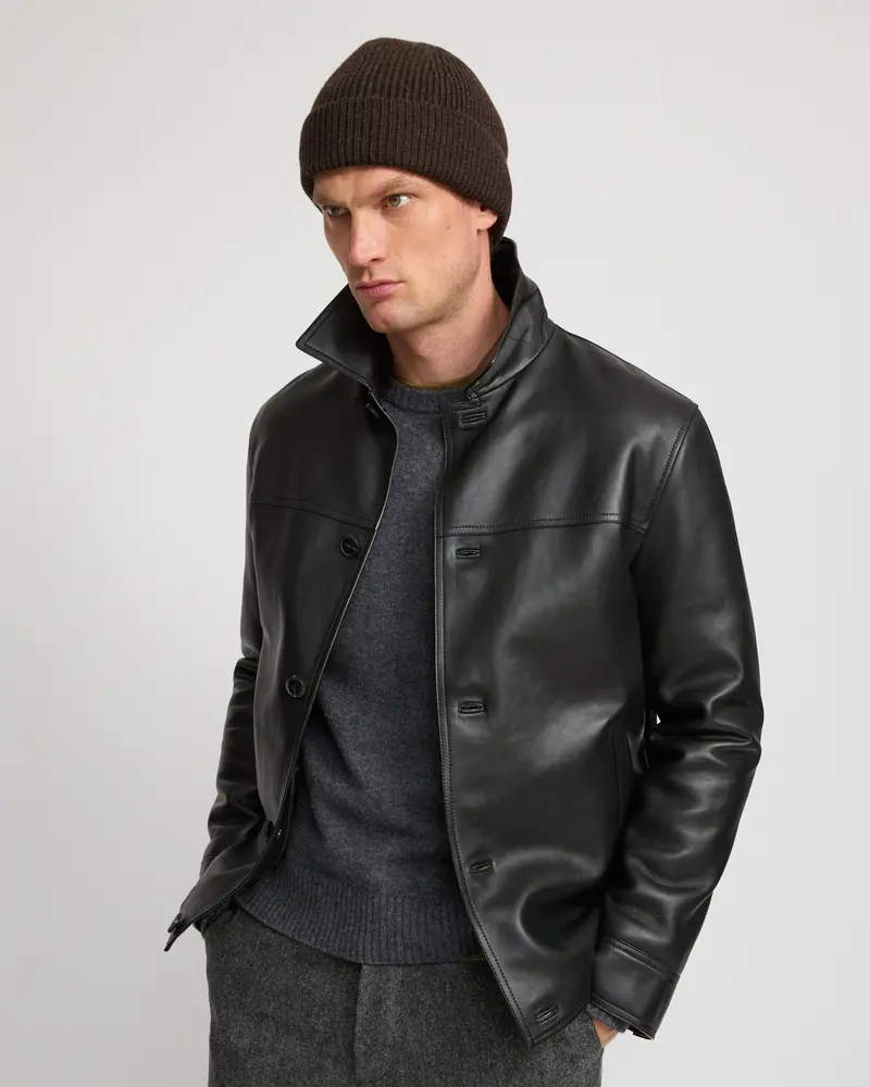 Lamb leather jacket