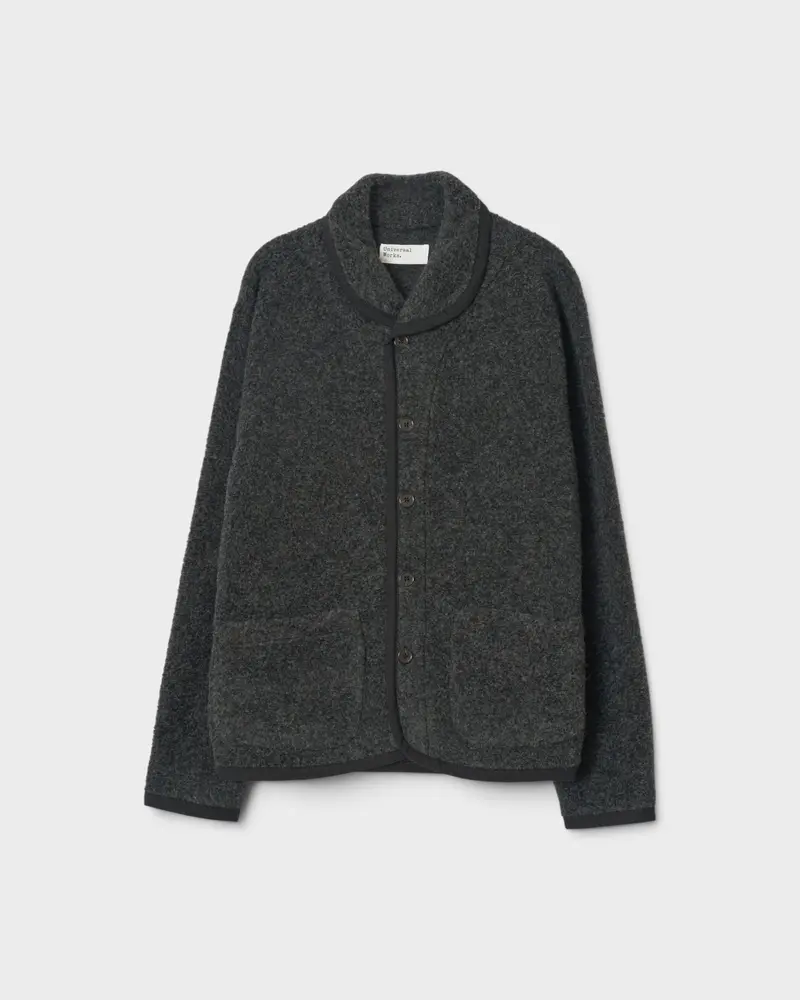 Lancaster Jacket Bouclet Fleece Charcoal