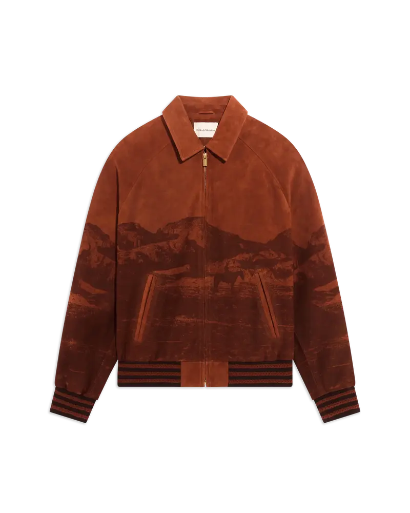 Landscape Suede Bomber Jacket