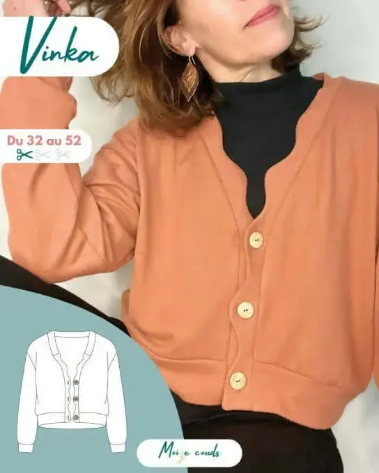 Le gilet Vinka du 32 au 52