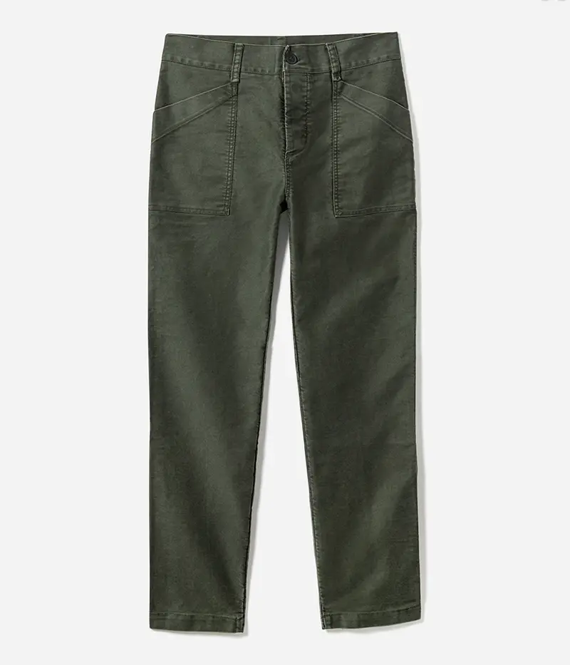 Le pantalon «Arsène Belleville » Moleskine kaki