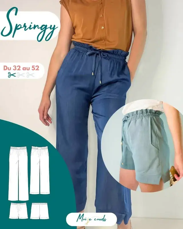 Le pantalon ou short Springy du 32 au 52