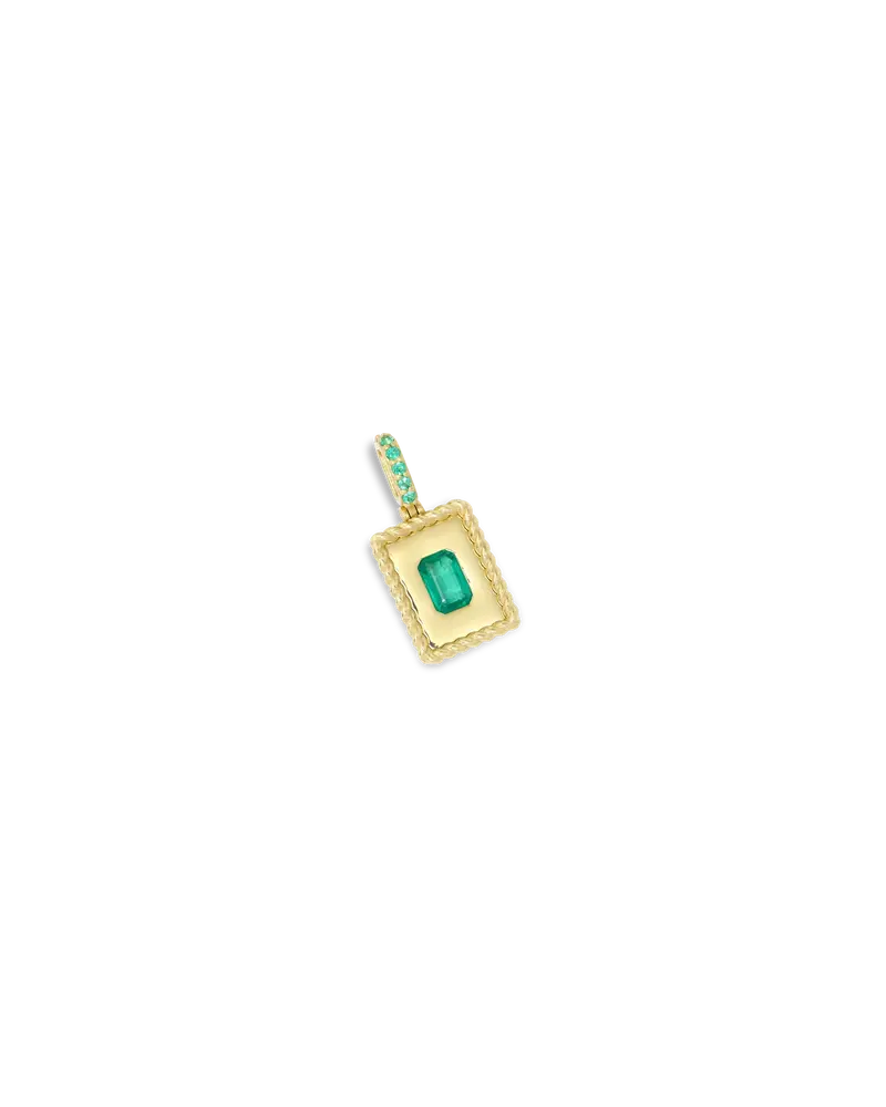 Le Pendentif Emeraude Tressé