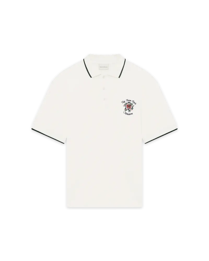 Le Polo Piqué Slogan Rose