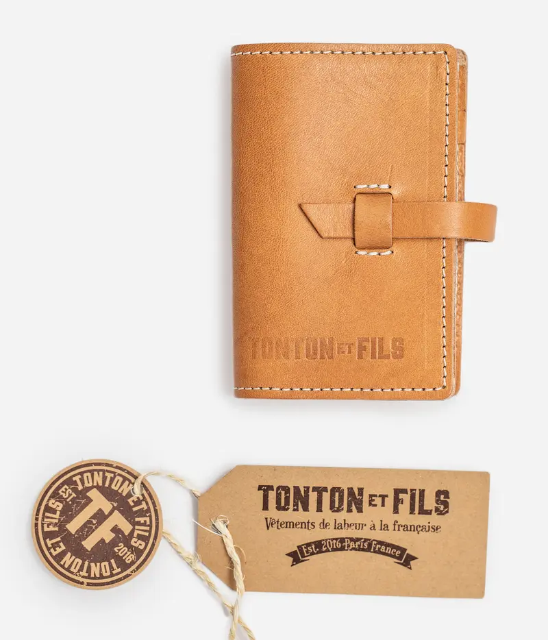 Le portefeuille «Tonton» miel clair