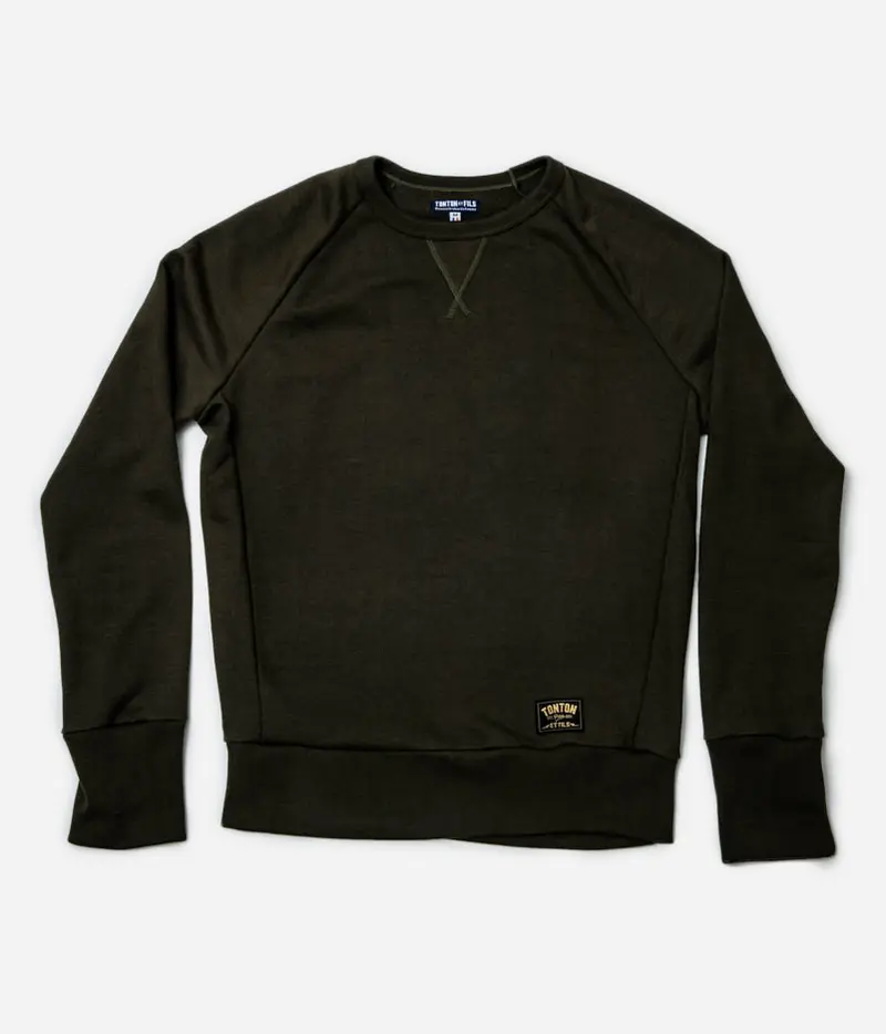 Le sweat-shirt «Cerdan» kaki