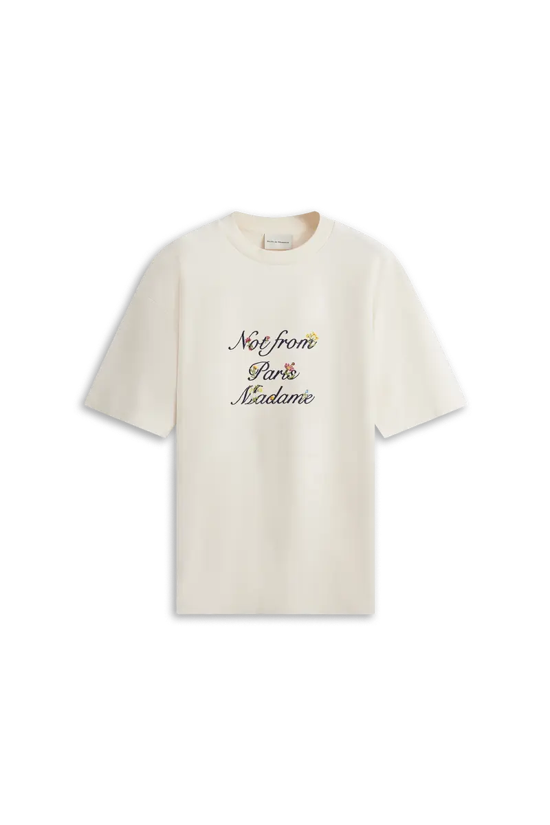 Le T-Shirt Slogan à Fleurs
