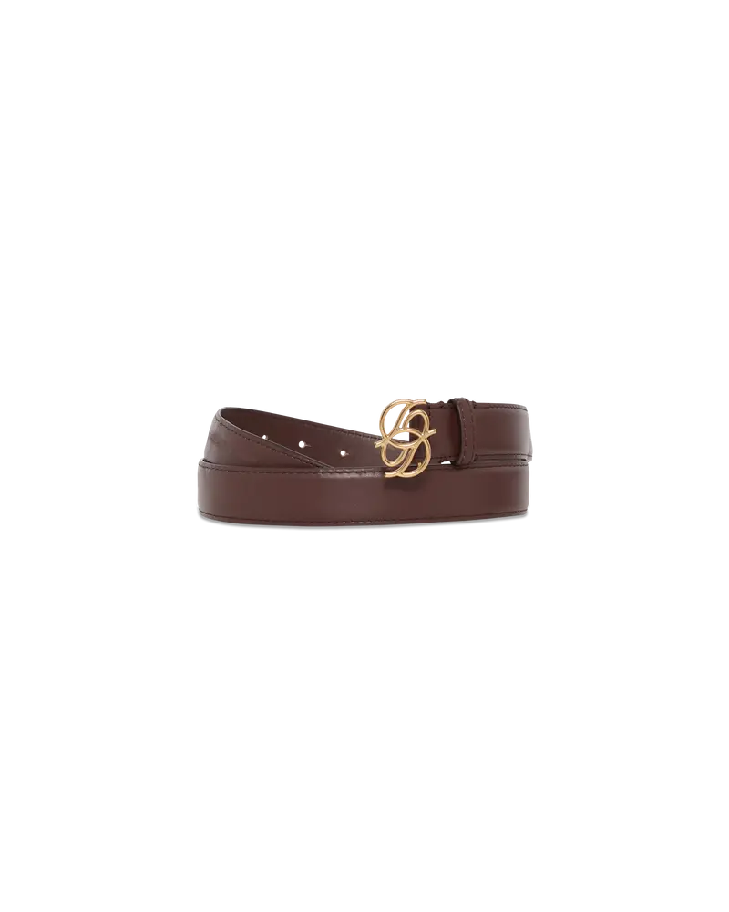 Leather D-Miroir Belt