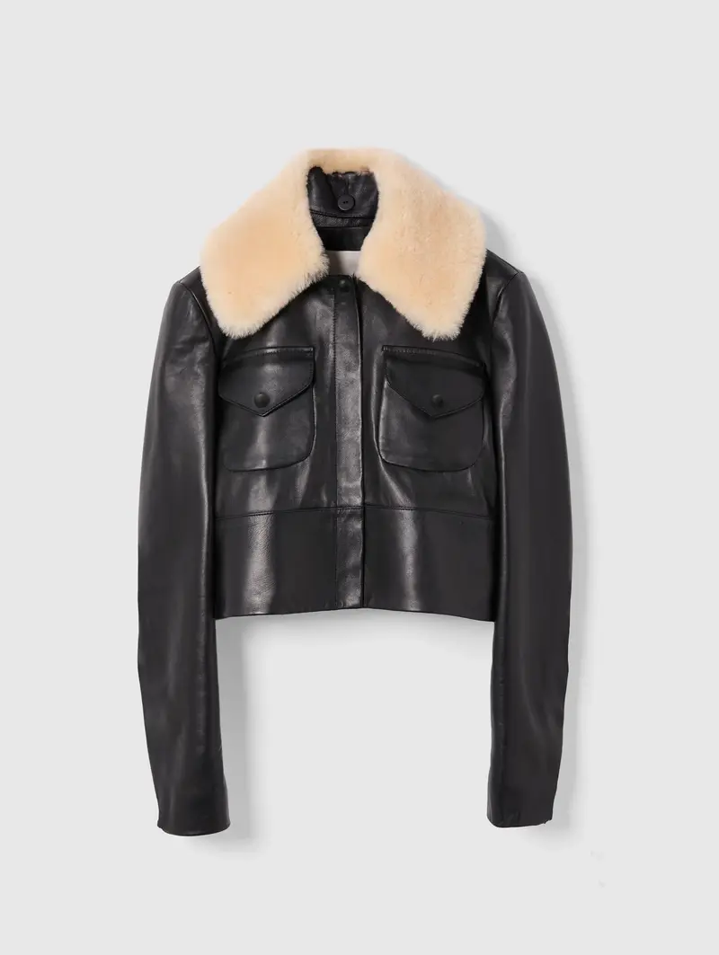 Liberowe Cropped Leather Raja Jacket