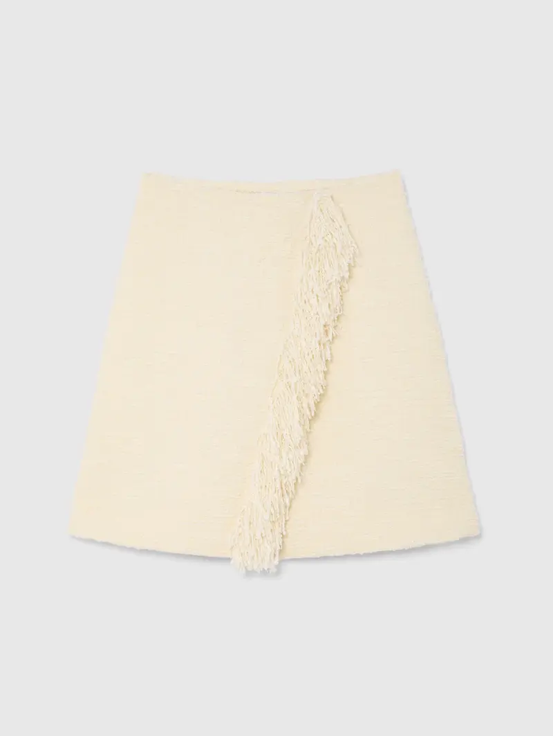 Liberowe Mini Fringe Wrap Skirt