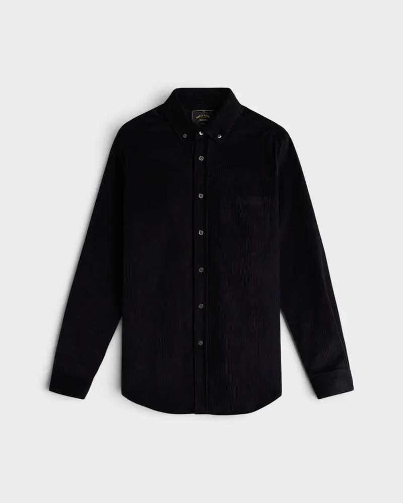 Lobo Corduroy Shirt Black