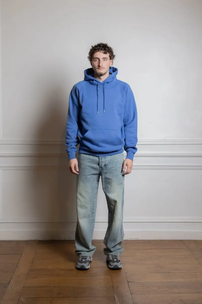 logo hooded sweat dutch blue