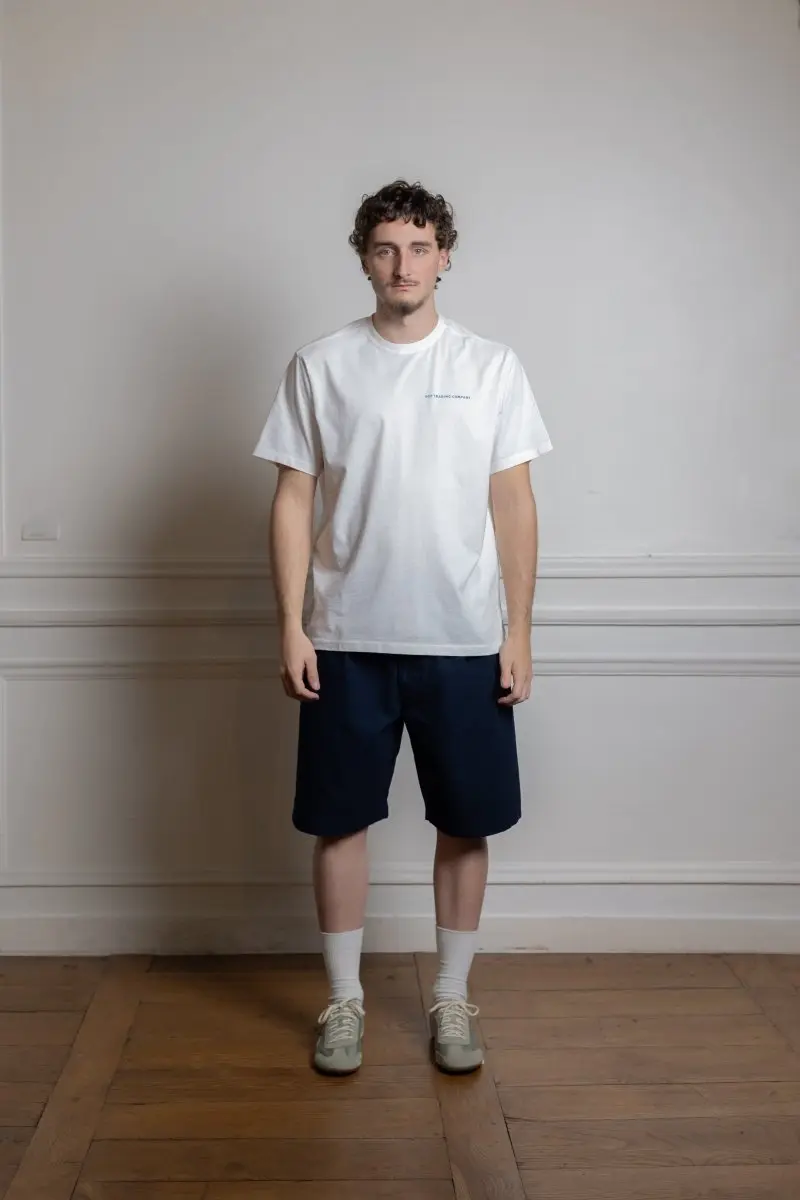 logo t-shirt white/dutch blue