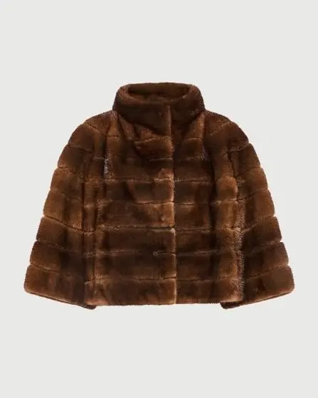 Long hair mink jacket