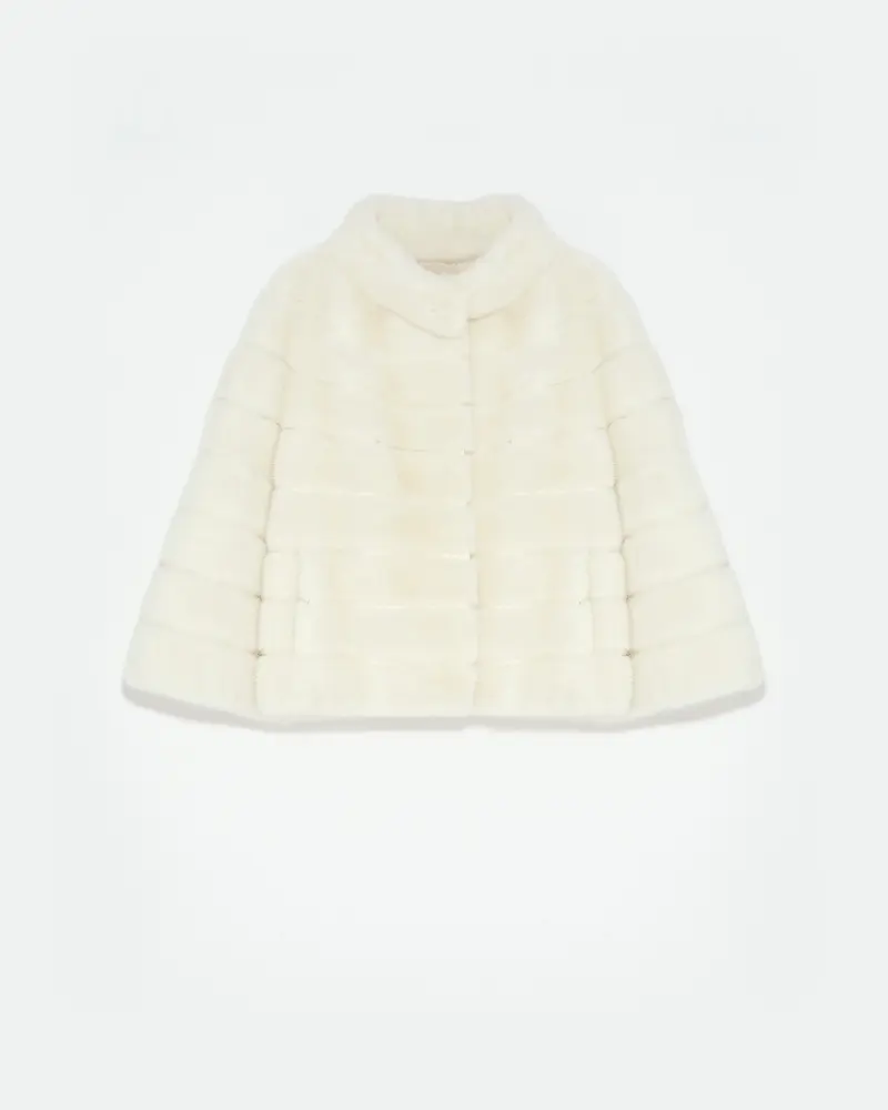 Long hair mink jacket