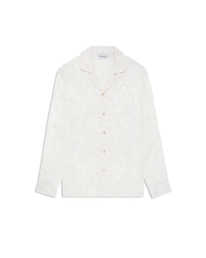 Long Sleeve Jacquard Paisley Shirt
