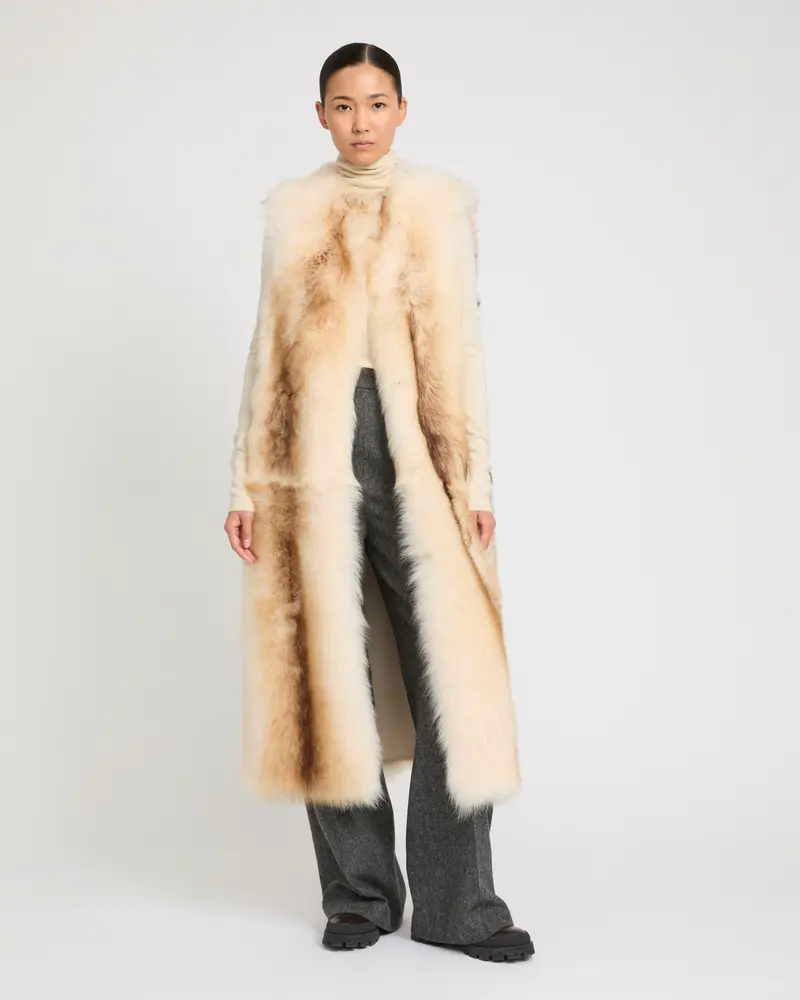Long Toscana Shearling Vest