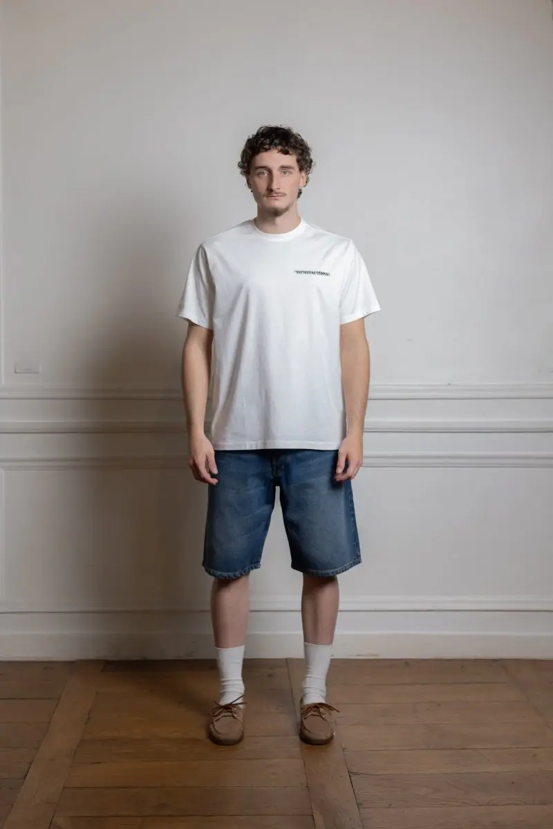 Longer drs short - Washed denim