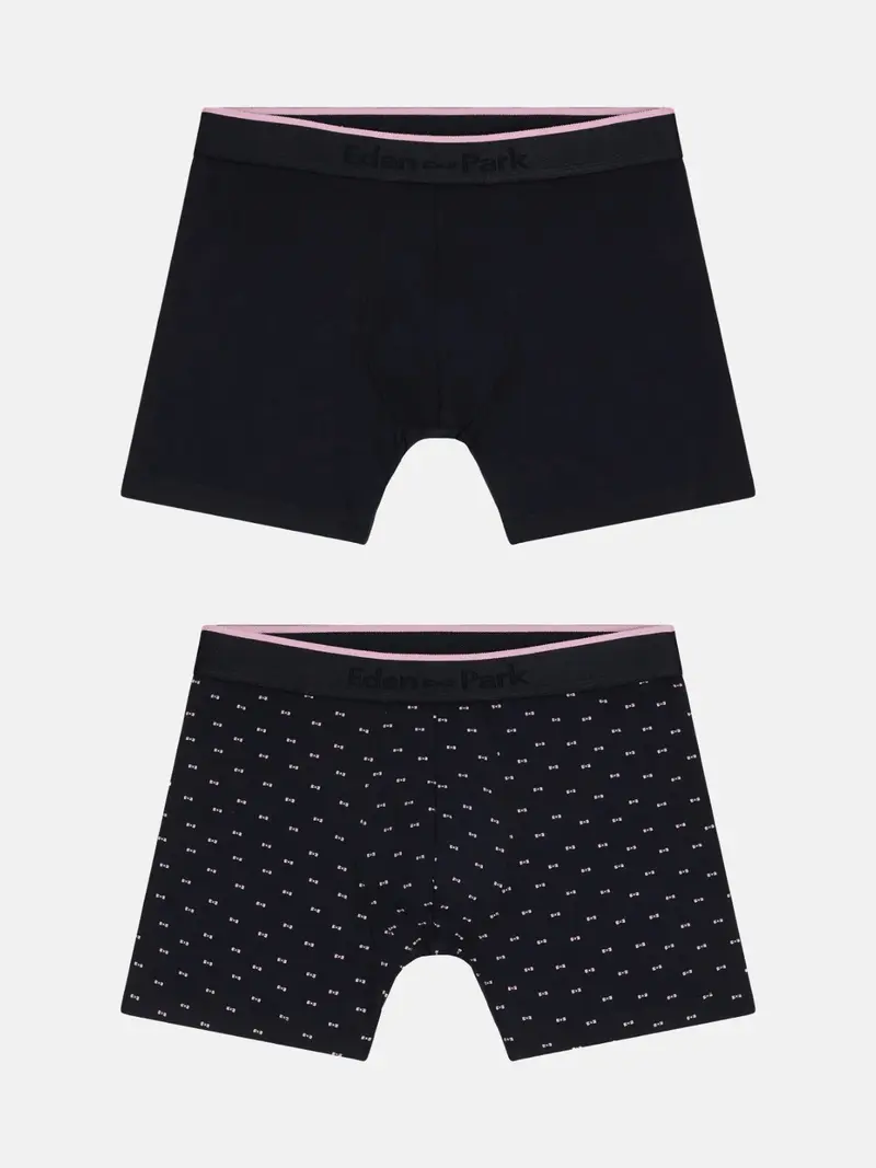 Lot de 2 boxers Eden Park marine