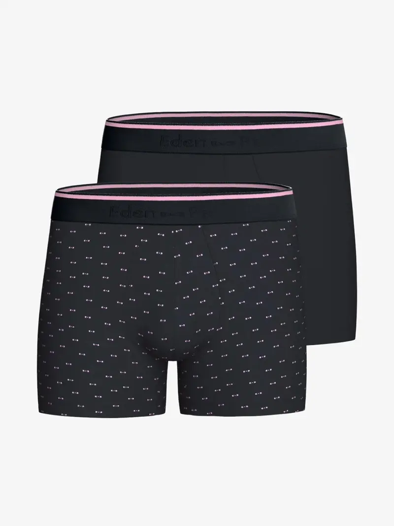 Lot de 2 boxers Eden Park marines en coton
