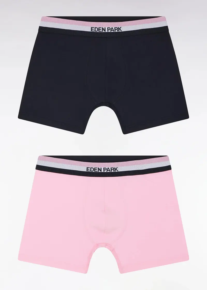 Lot de 2 boxers Eden Park rose
