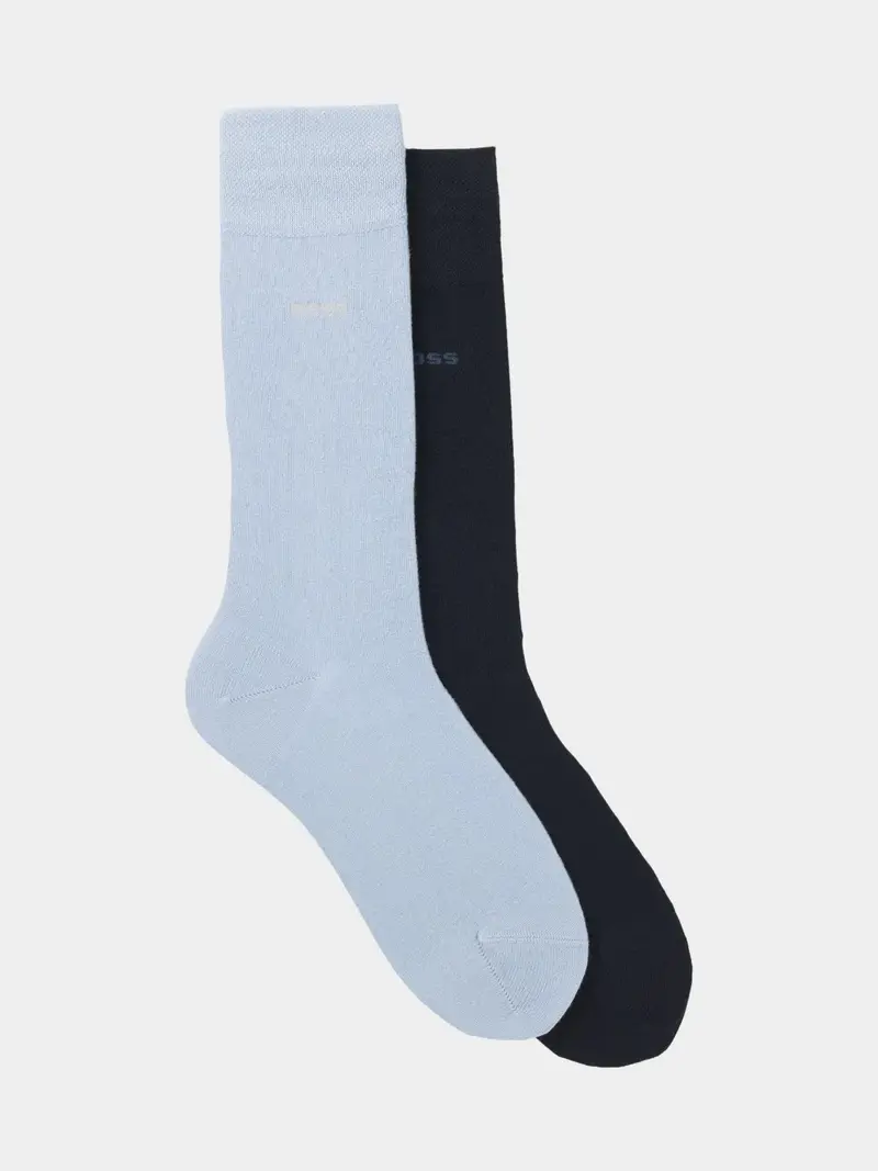 Lot de 2 paires de chaussettes BOSS bleues en bambou