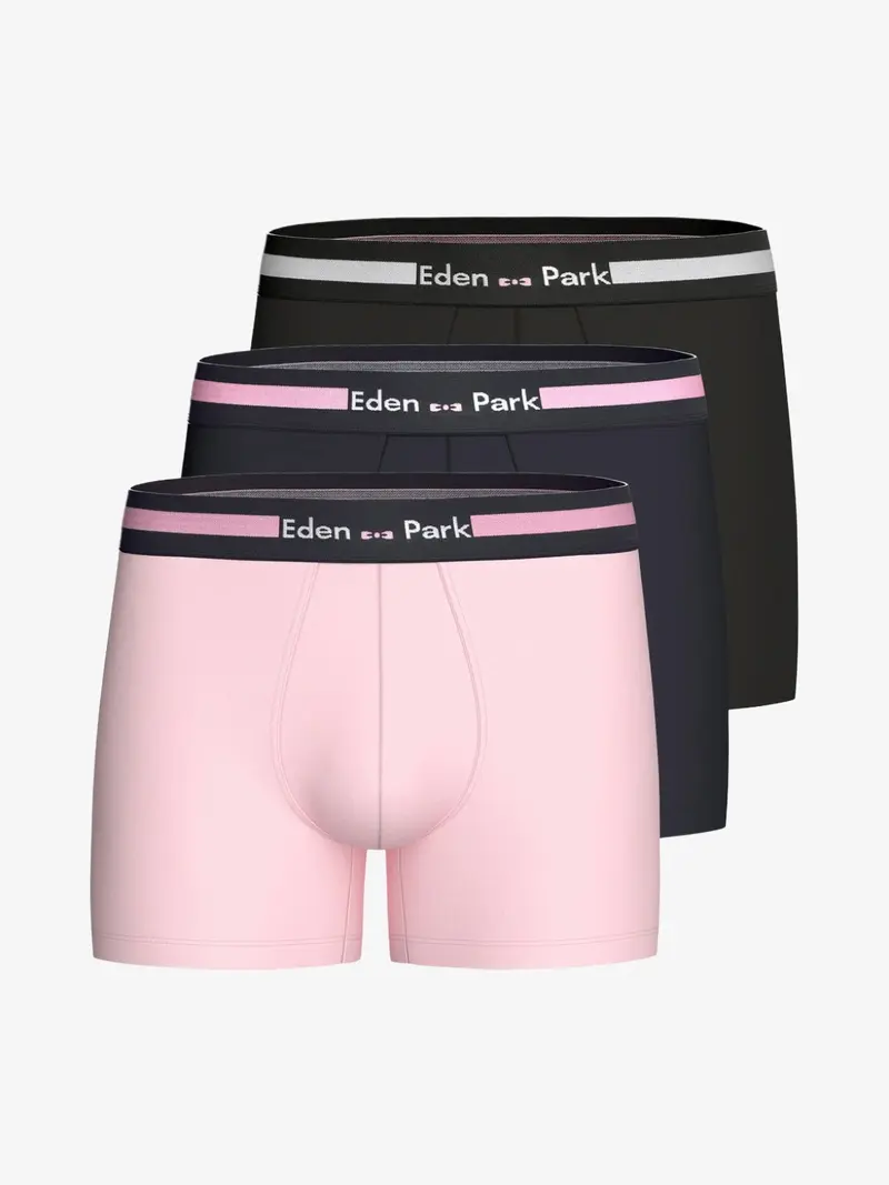 Lot de 3 boxers Eden Park roses