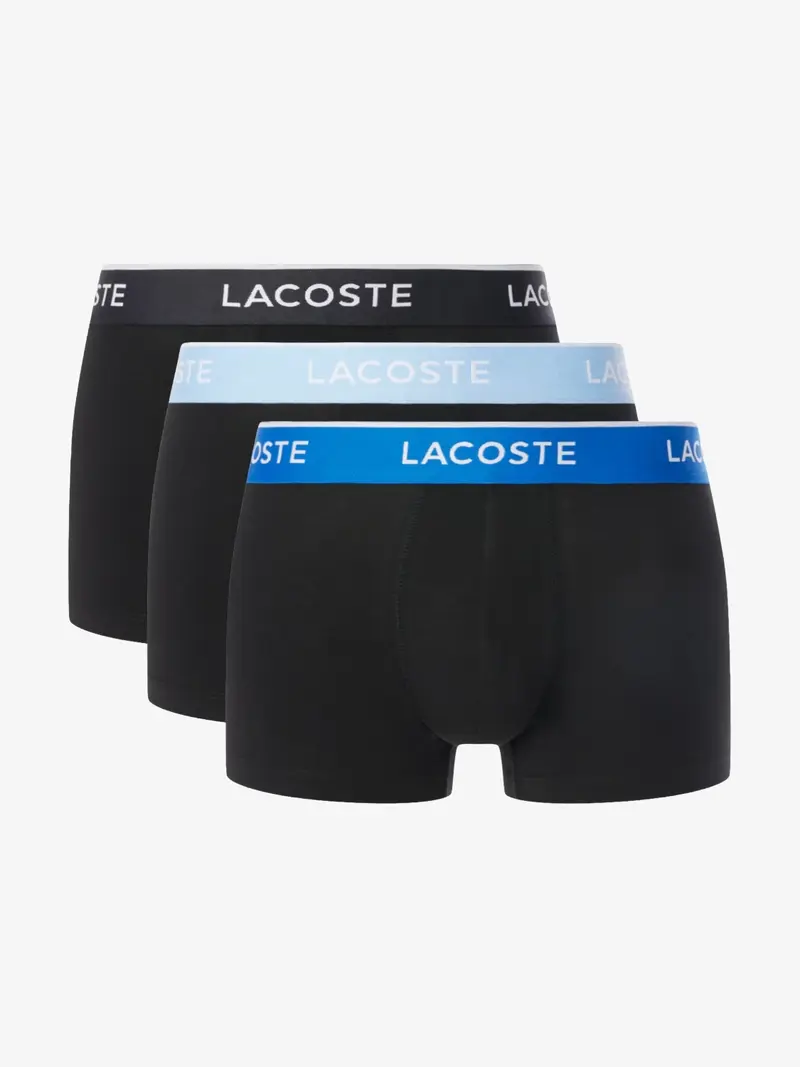 Lot de 3 boxers Lacoste noirs