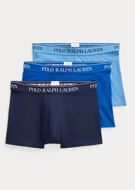 Lot de 3 boxers Ralph Lauren bleus