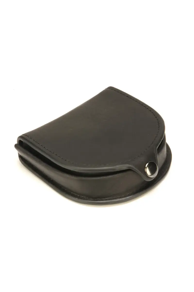 Louis – Porte-monnaie traditionnel homme en cuir vachette gras, fermeture pression – Arthur & Aston