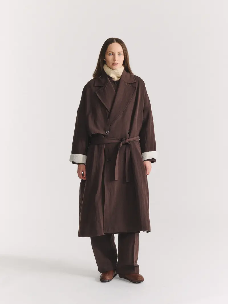 LUNA COAT - DRY WOOL - BUNGA