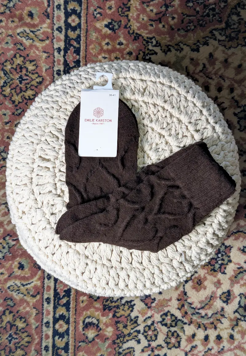 LUNE - Chaussettes Marron