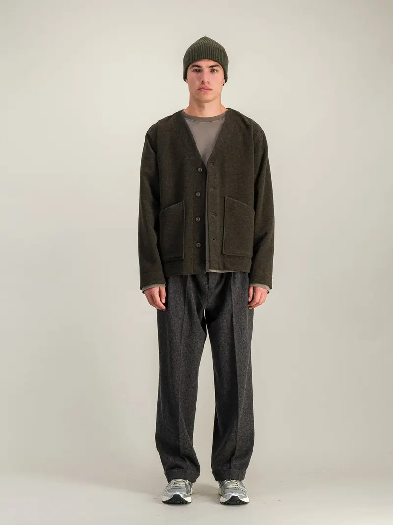 Manager Wool Jacket - Dark Green Mel