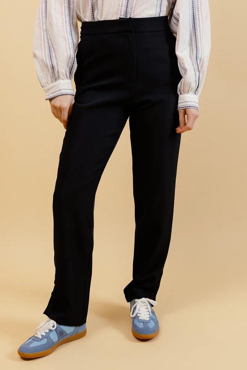 MANOÉ - Pantalon de Costume Marine Uni