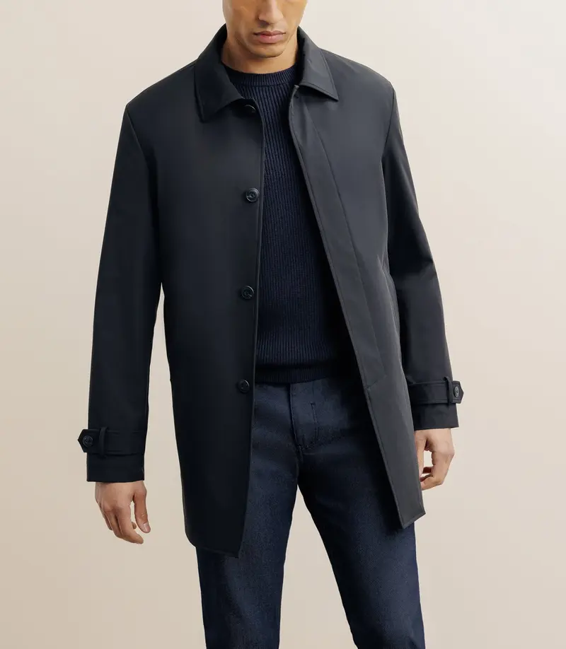 Manteau imperméable court noir