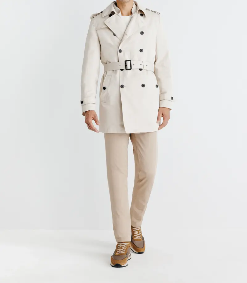 Manteau trench beige