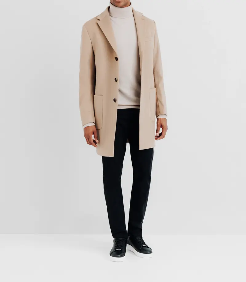 Manteau ville camel