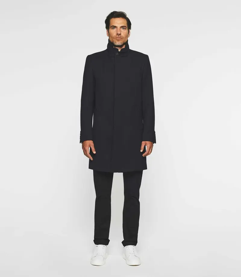 Manteau ville en laine marine INEON