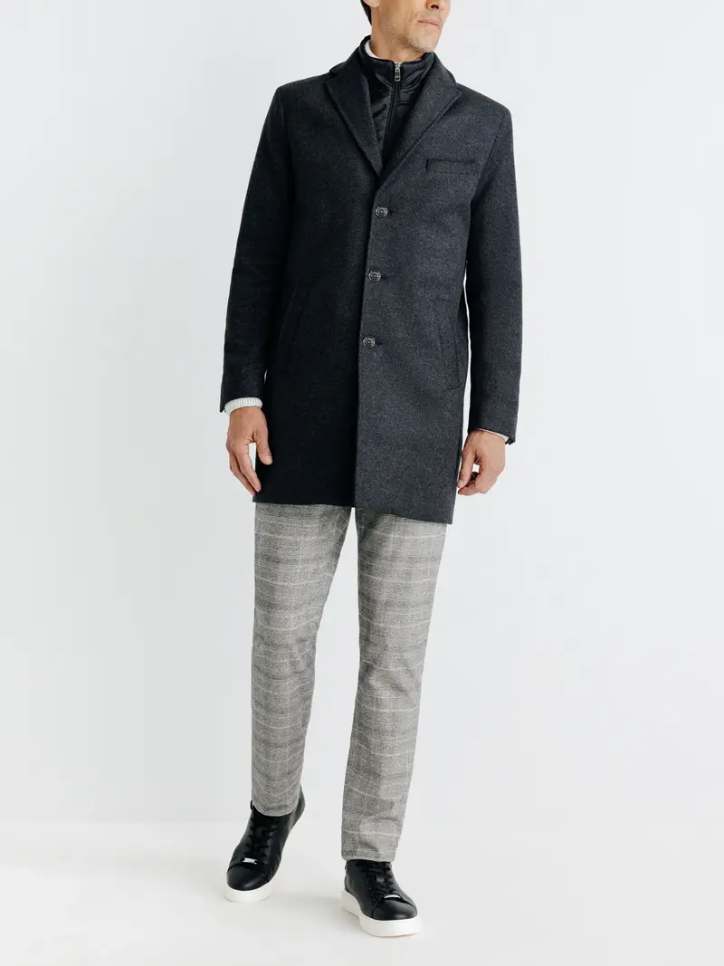 Manteau ville gris foncé