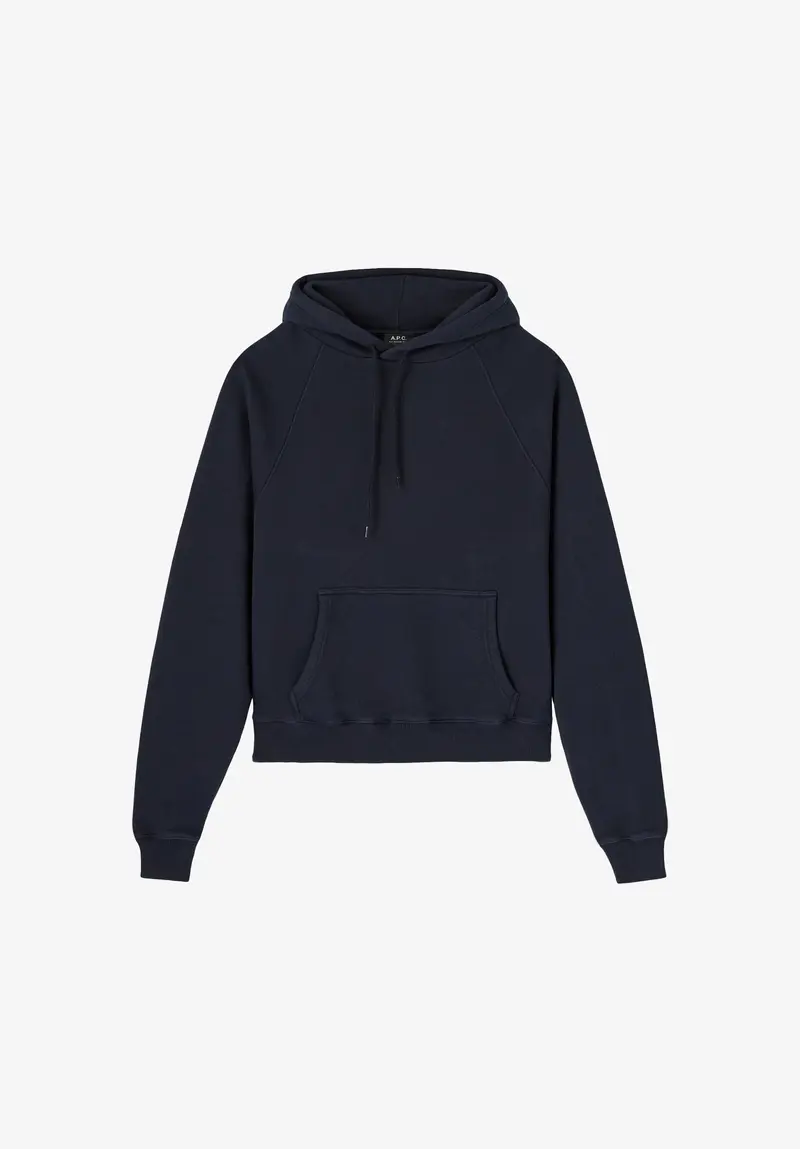 Marineblauer Hoodie mit Raglanärmeln