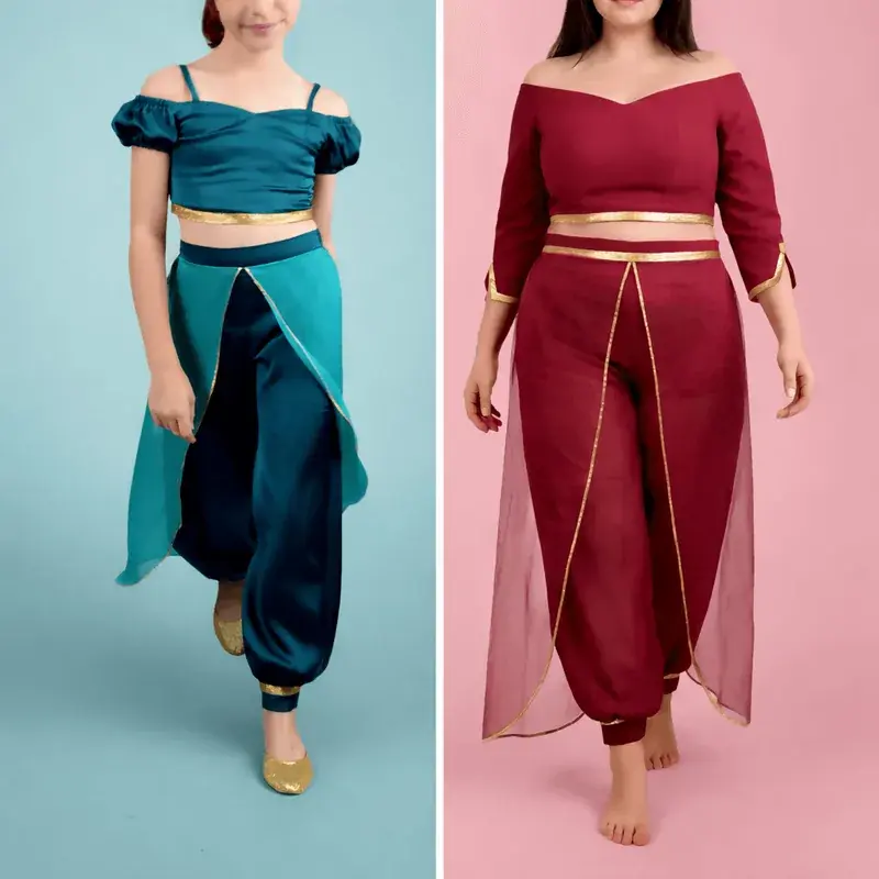 Méga Pack Yasmine – Top + Pantalon – Femmes & Enfants