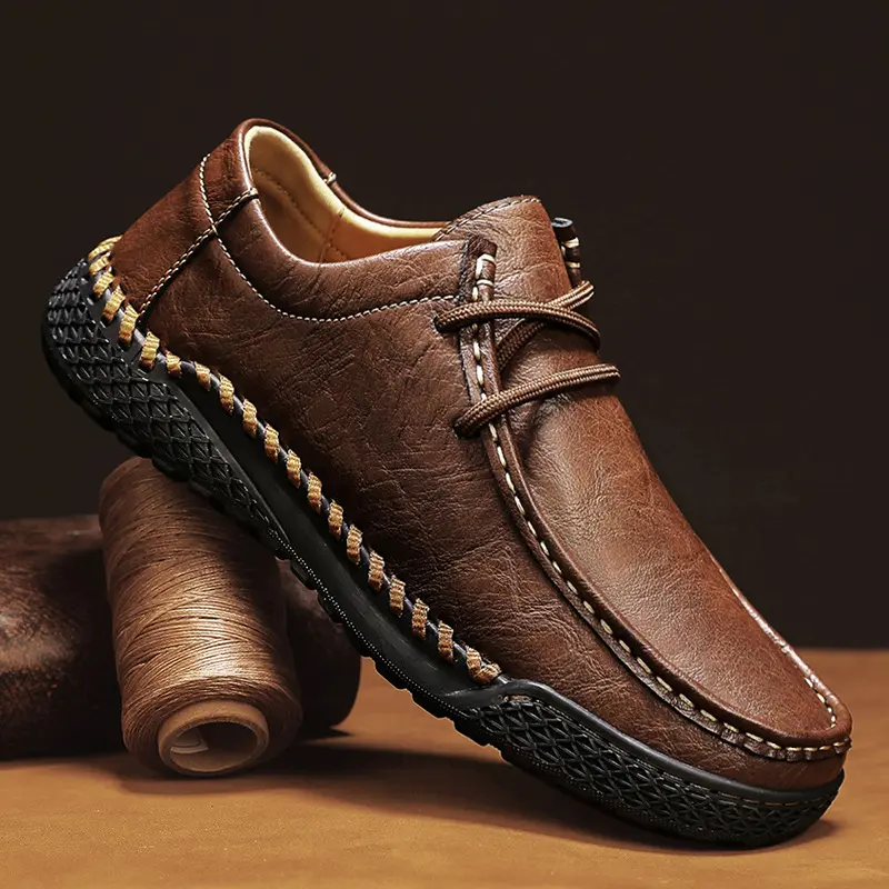 Men's Genuine Leather Casual Versatile Leather Shoes