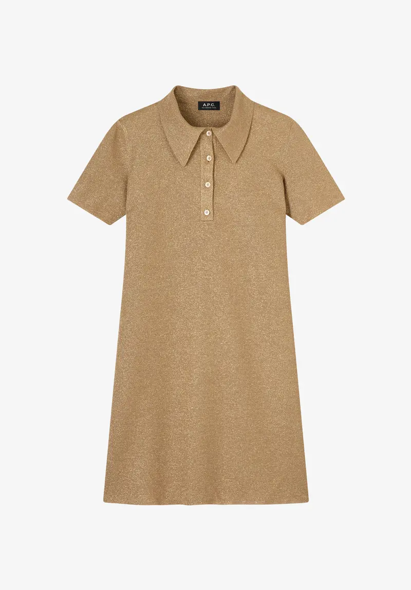 Metallic Polokleid