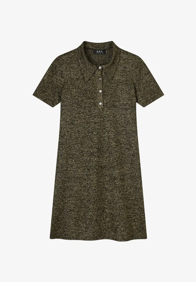Metallic Polokleid