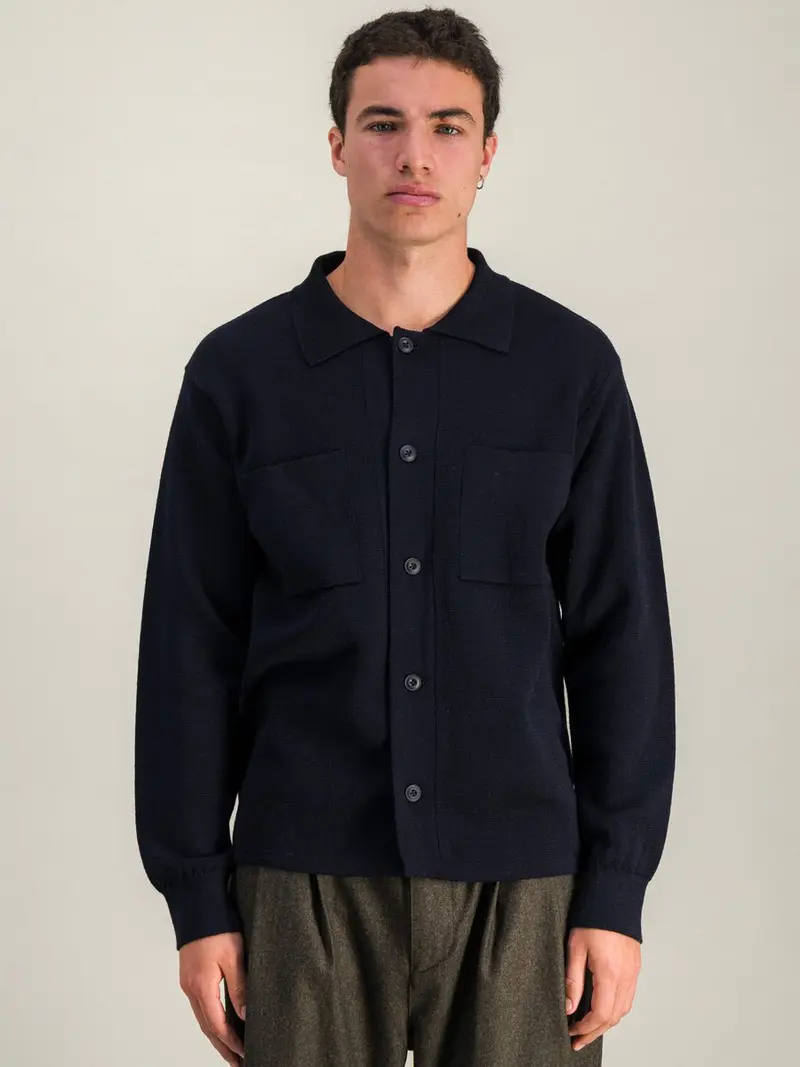 Milano Knit Shirt - Navy