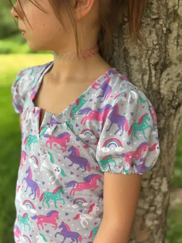 Mini-ELEA - Patron PDF top fille du 2 au 16 ans