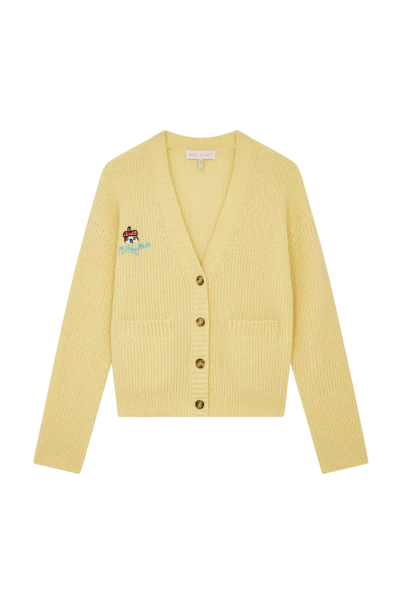 Mira Mikati Embroidered Cashmere Blend Cardigan