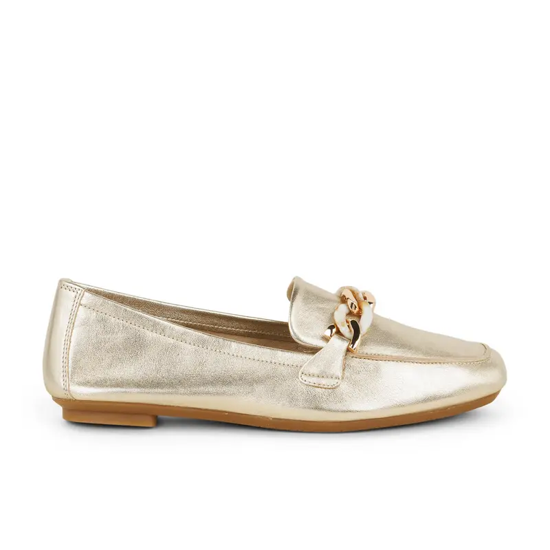 Mocassins HOREL REQINS Femme Or/Bronze